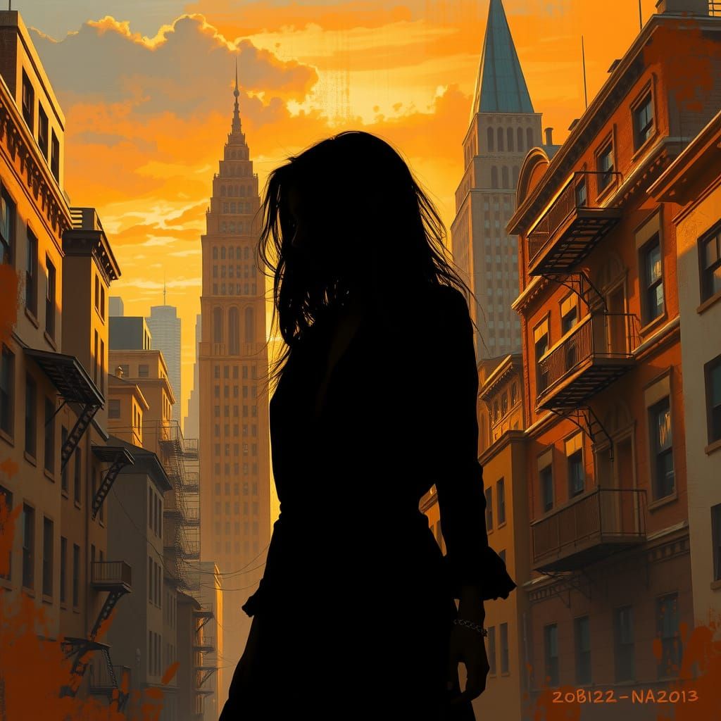 Cityscape Transforms into Abstract Art at Dusk