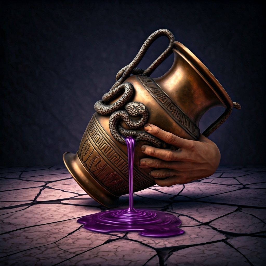 Centaur Relic: Bronze Amphora with Purple Spill
