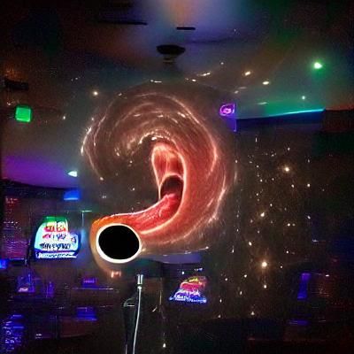 Karaoke Night Inside a Black Hole