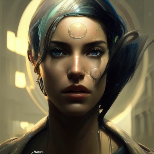 Detailed Portrait Against a Dramatic Skyline