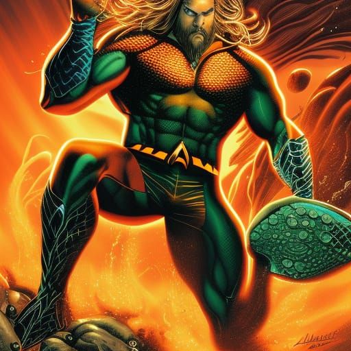 Aquaman Comic Book Art by Mark Brooks & Dan Mumford