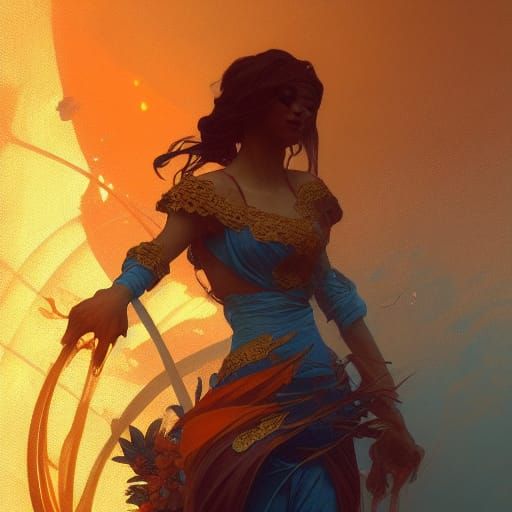 Golden Glow Concept Art in Unreal Engine 5