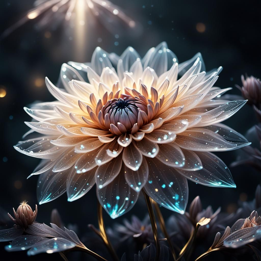 Dark Bloom in Ethereal Light