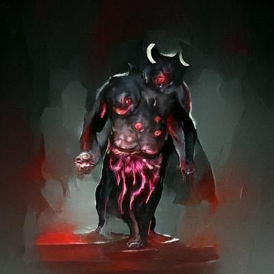 Cult Demon Dark God Flesh Concept Art