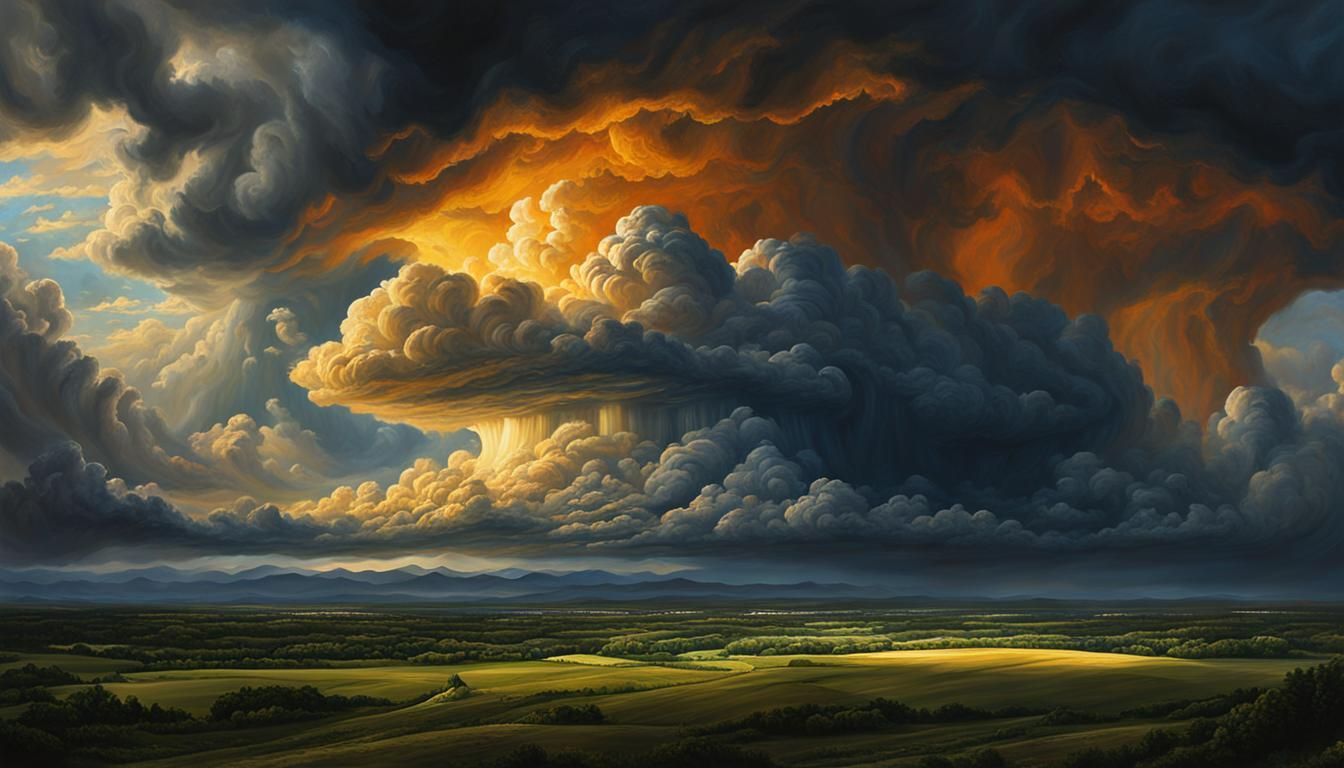 Epic Stormy Cloudscape in Detailed Matte Painting