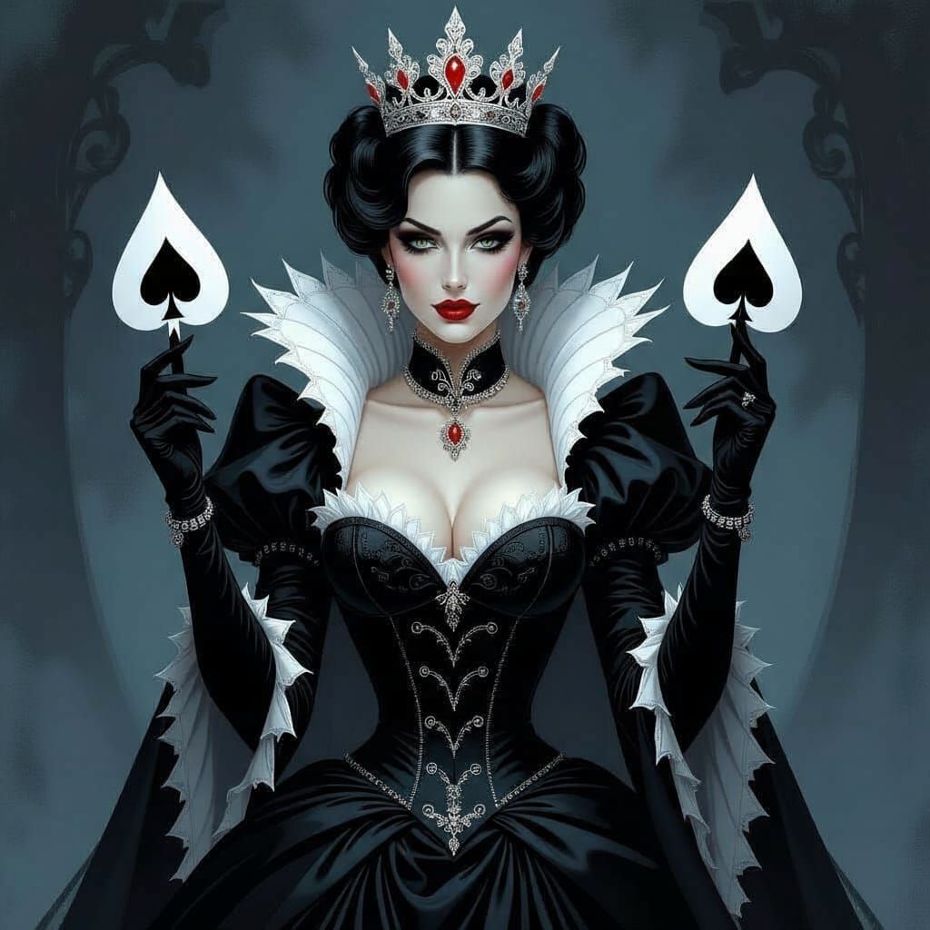 Grimdark Queen of Spades in Irene Sheri Style