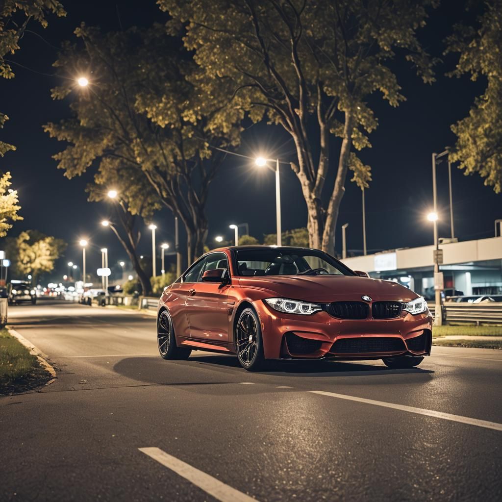 BMW M4 After Night Race: Professional Photography