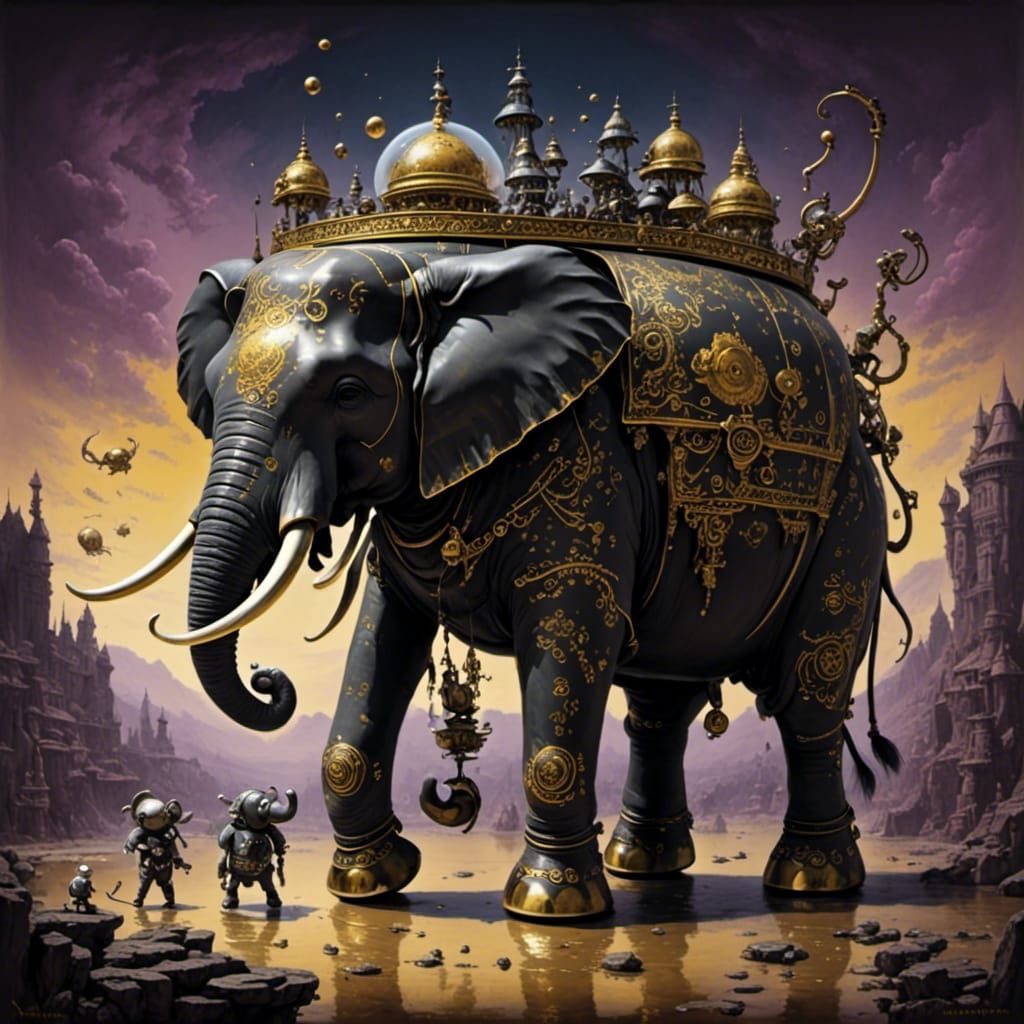 Elegant Tea and Violet Abstract Design