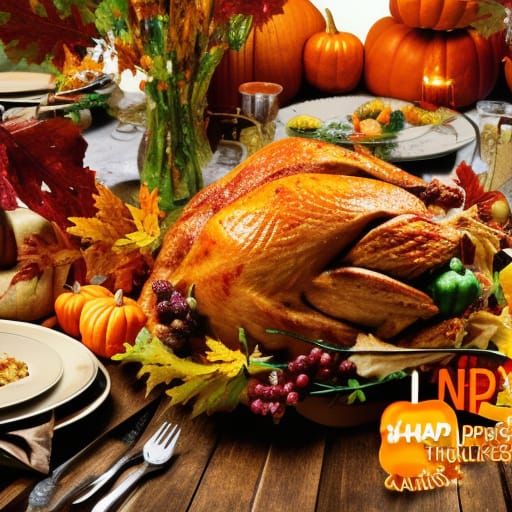 AI Interpretation of Happy Thanksgiving