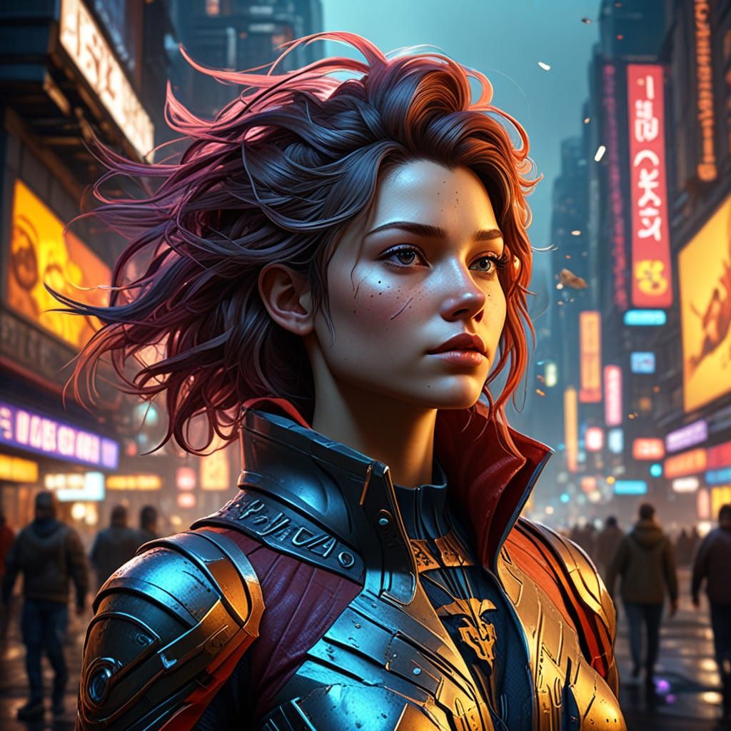 Hyper-Realistic Portrait of an Enigmatic Woman