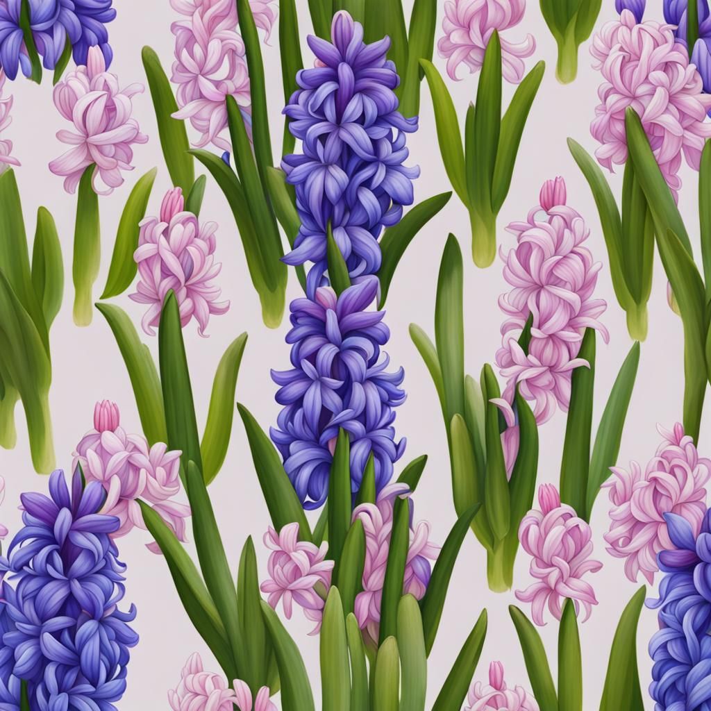 Beautiful Hyacinth Flowers in Bloom