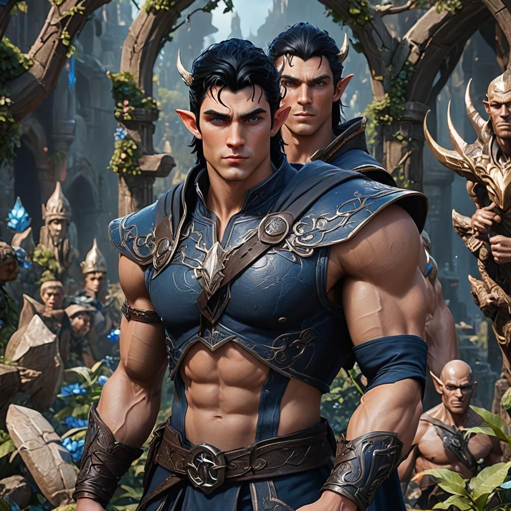 Handsome Elf-like Teenager in 3D Animation