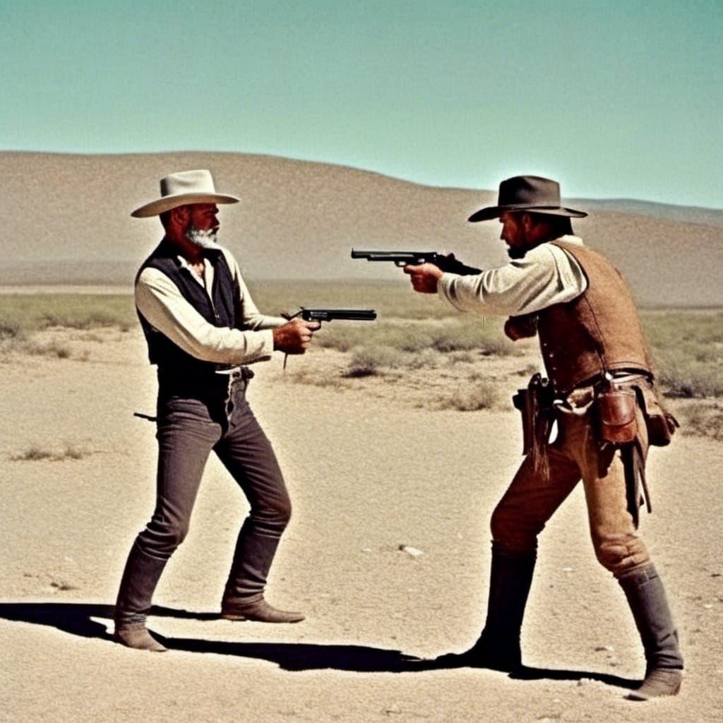 Cowboy Gunfight at Fifteen Feet