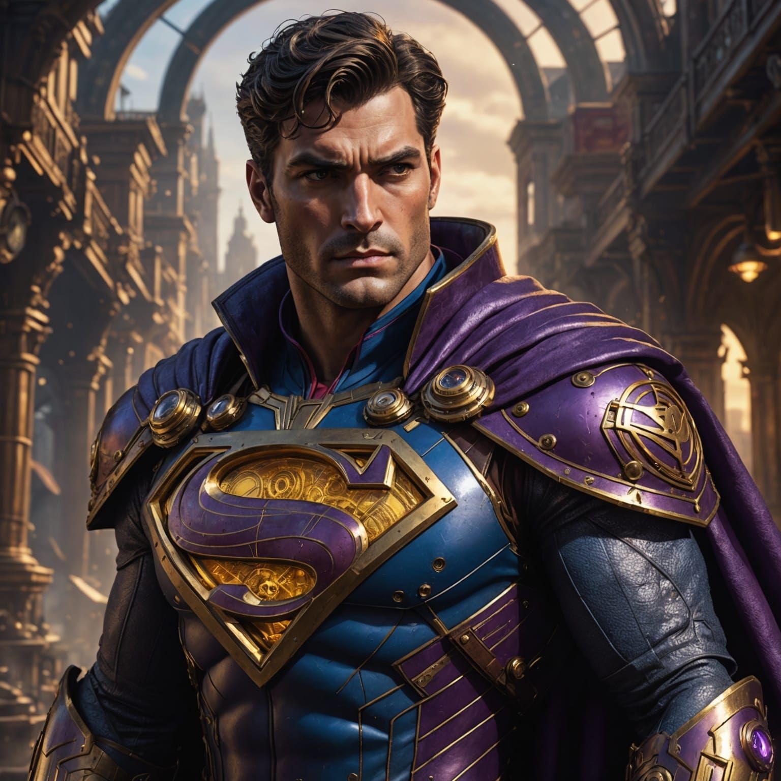 Steampunk Superman: A Dark Fantasy Concept