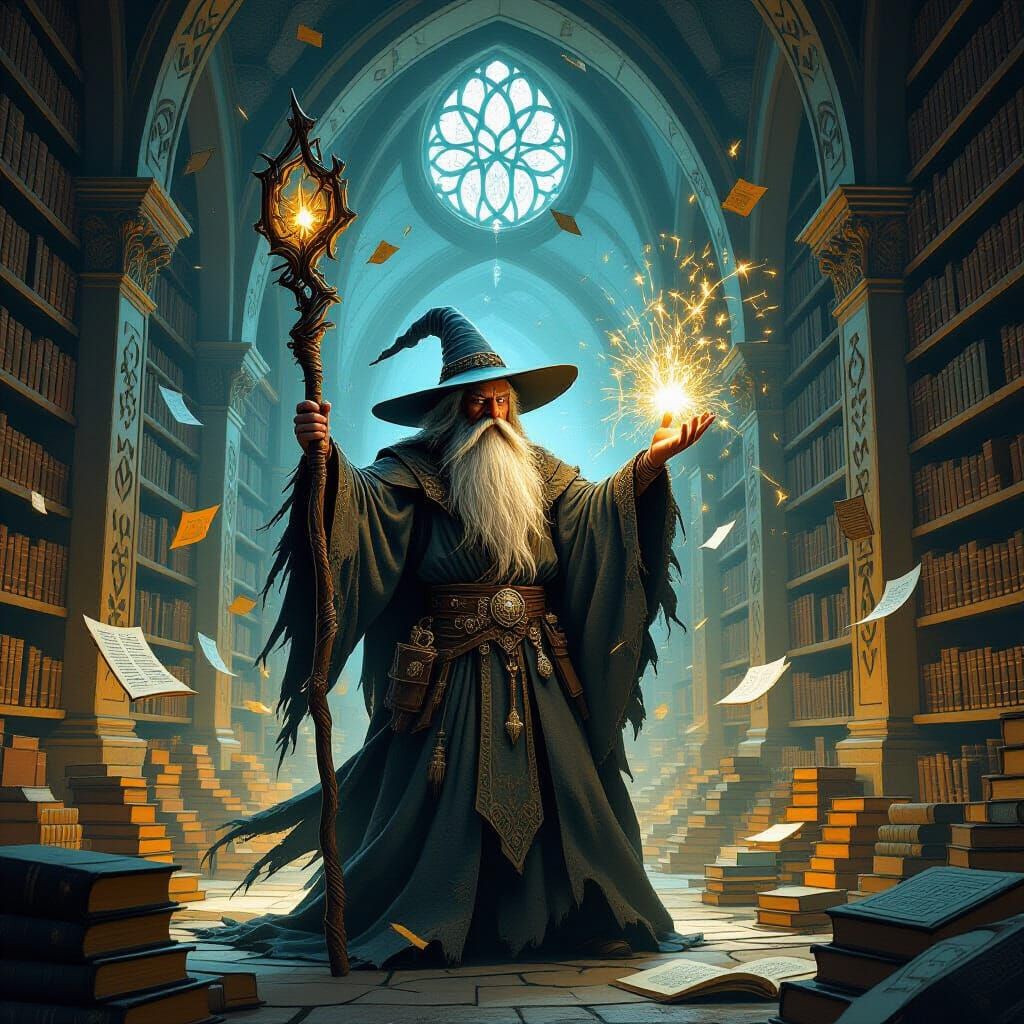 An ancient wizard