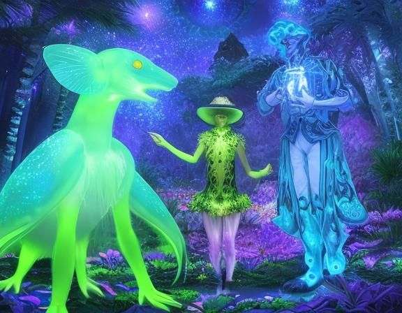 Bioluminescent Flora and Fauna Light Up the Night