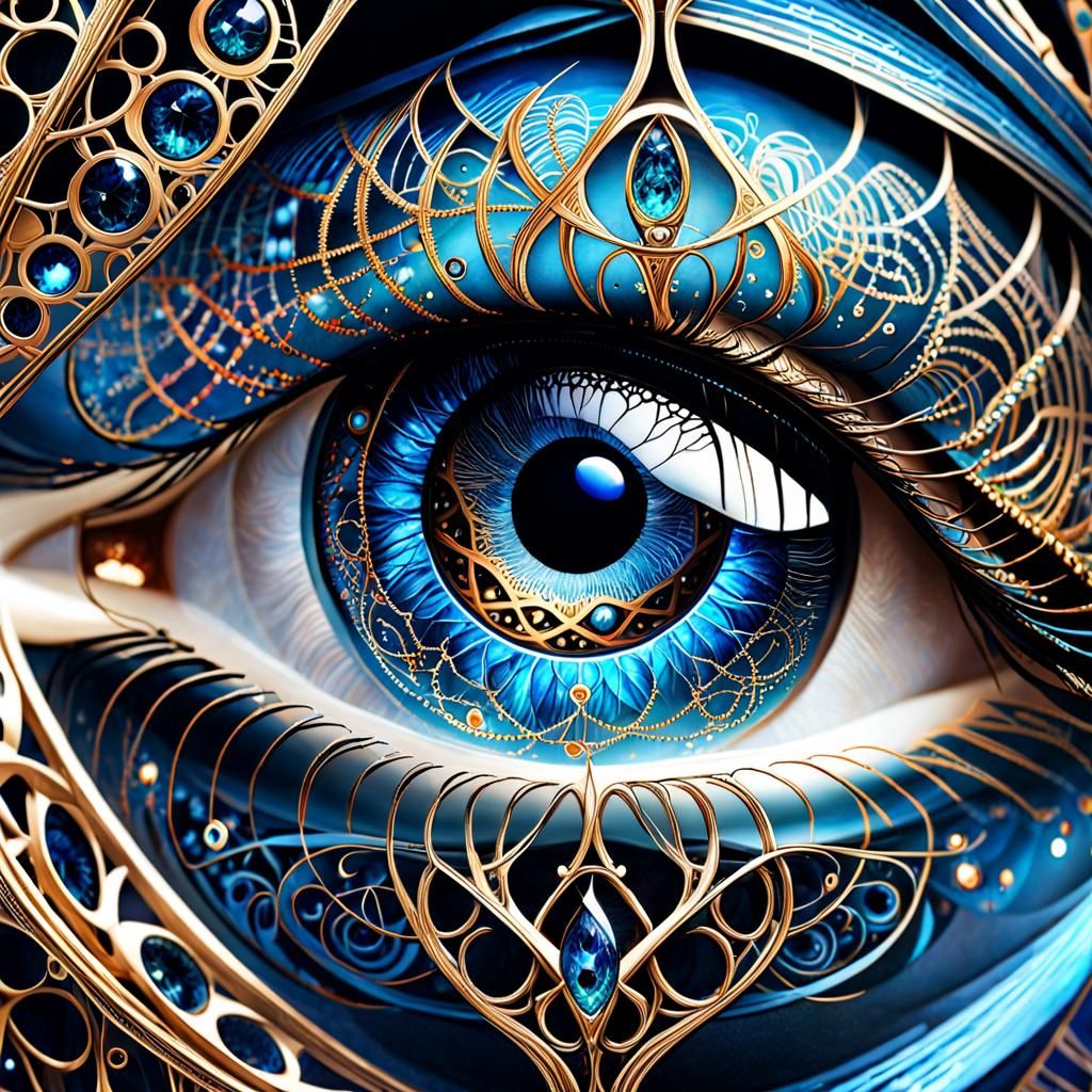 DNA Eye: Intricate Digital Art