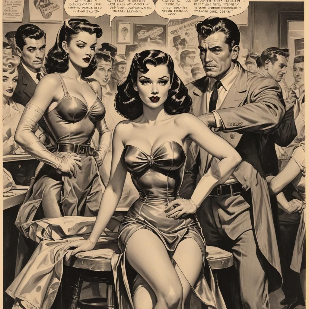 🎼🎶😥👀Stand by your man Gil Elvgren, Alberto Vargas, 
Idda van Munster, Earl Moran