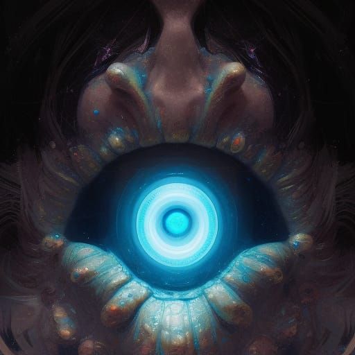 Fractal Crab Rave Nebula with Point Cloud Rendering