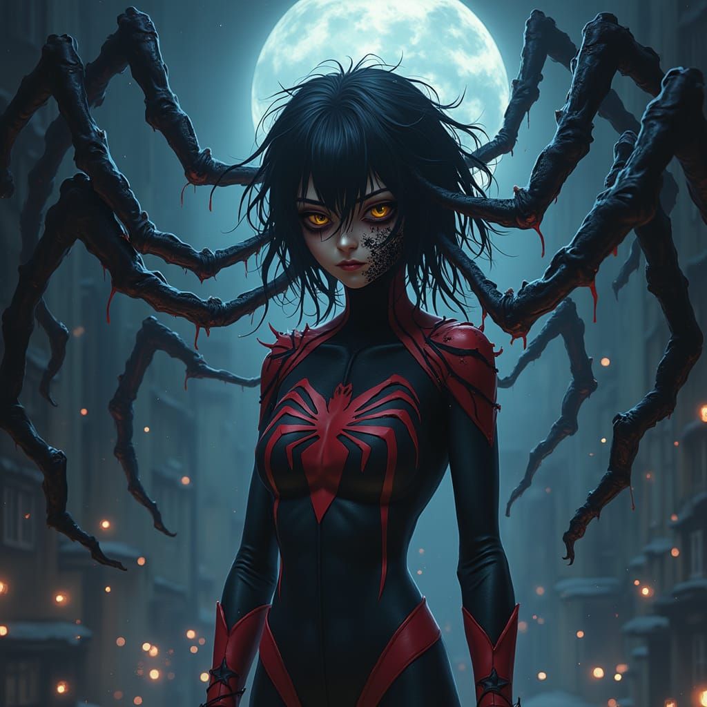 Haekmoth's Dark Transformation of Marinette in a Junji Ito-I...