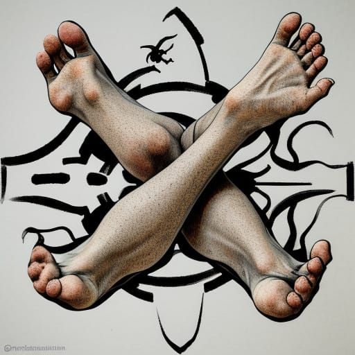 Distorted Ashcan School Line Art with Imperfections