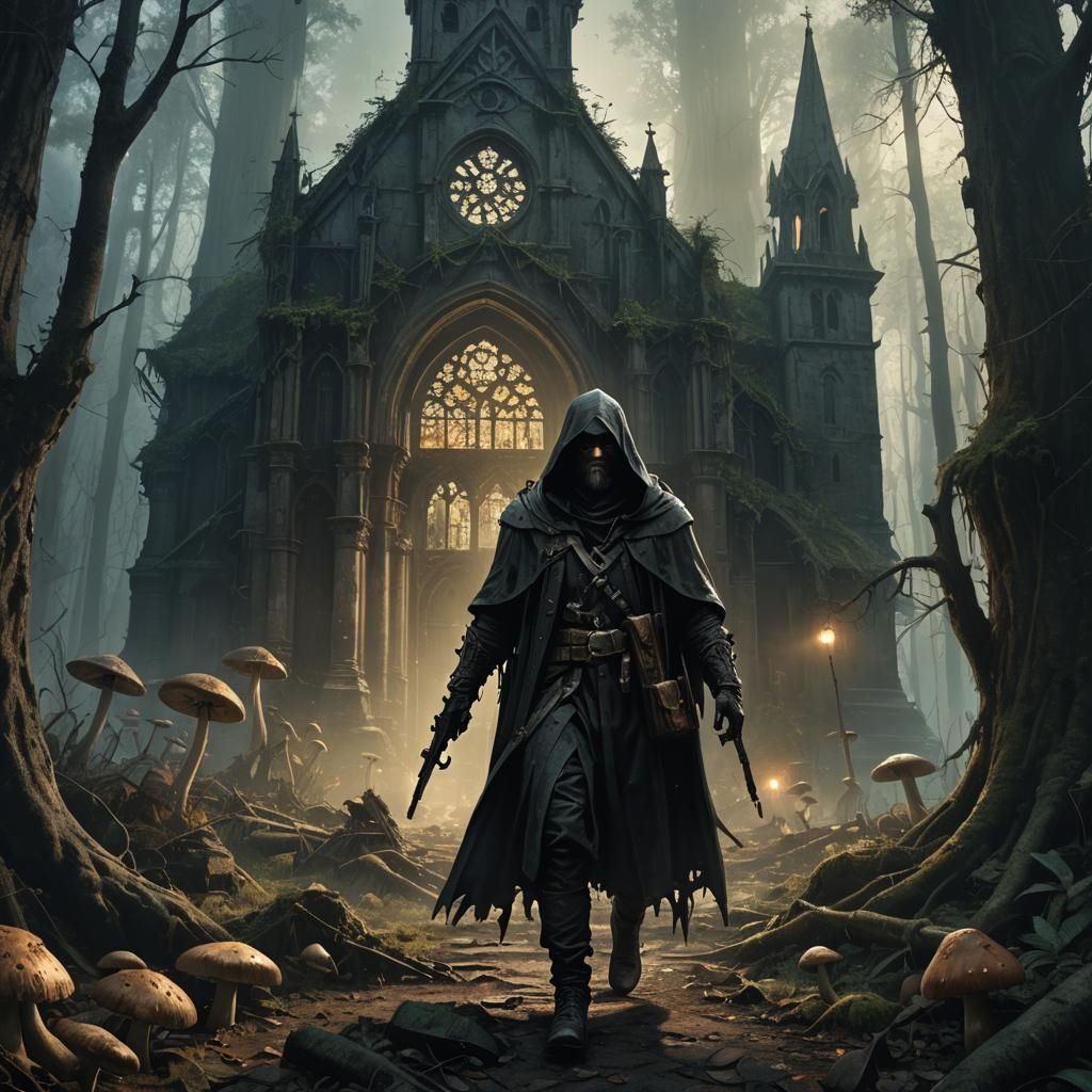 Eerie Forest Stalker in Abandoned Church