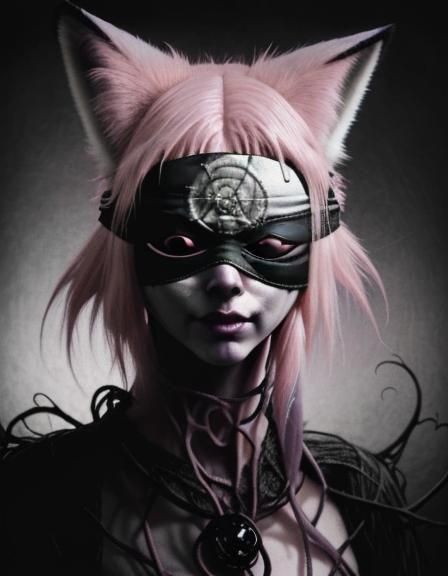 Occult Fox-Girl Lost in a Surreal Nightmare