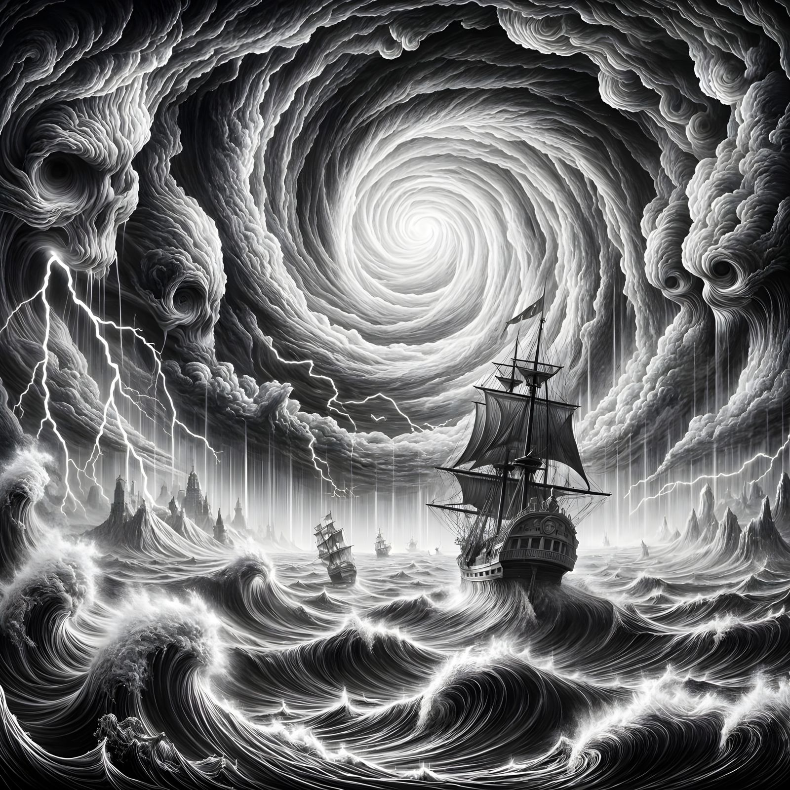 Violent ocean crossing