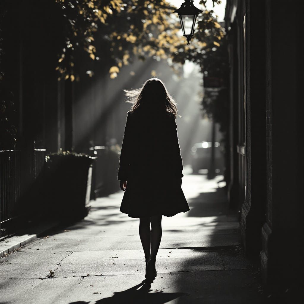 Monochromatic Portrait with Selective Color and Dramatic Sha...