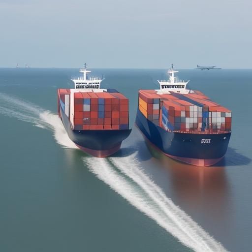 Cargo Ships Race to the Finish Line