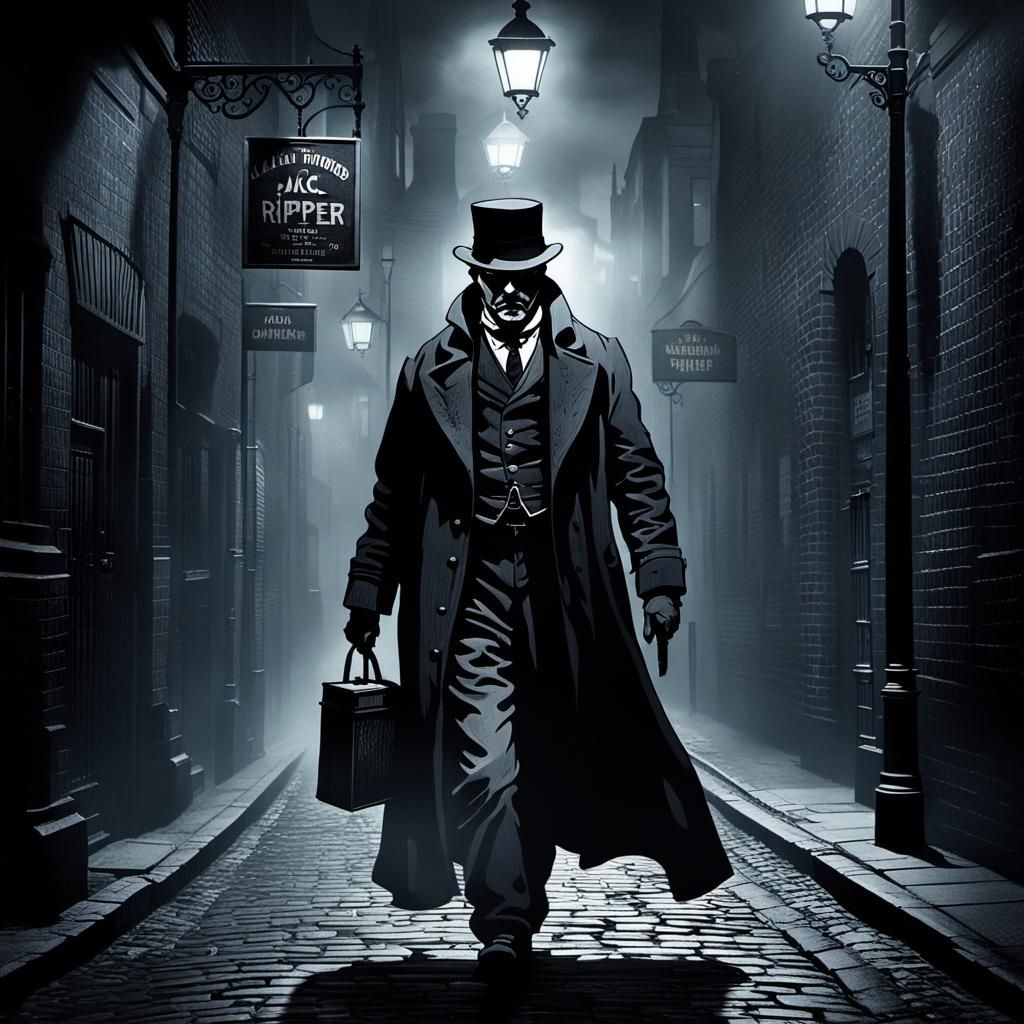 Chilling Art Piece of Jack the Ripper