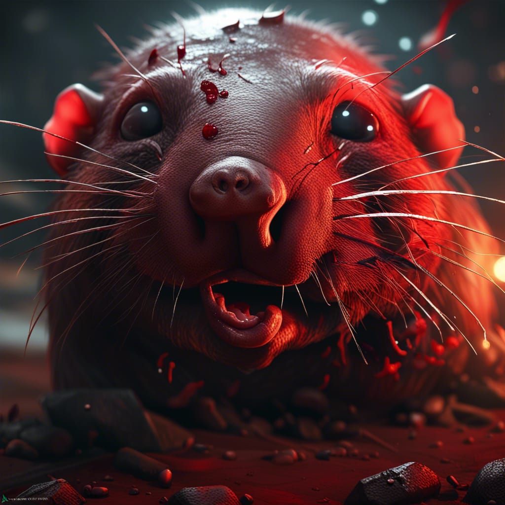 Horrific Bloody Mole Rat in Unreal Engine 5