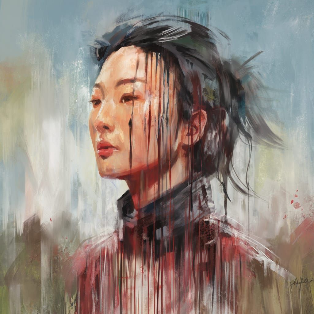 Speed painting portrait