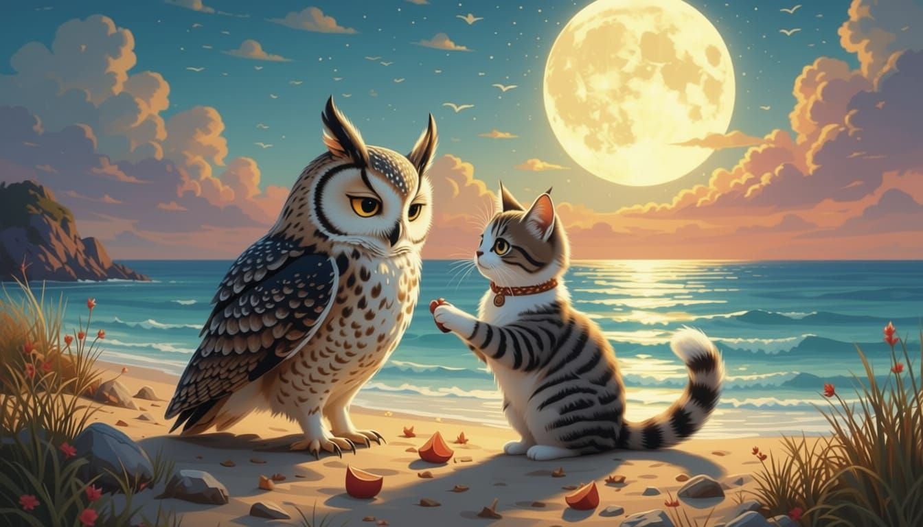 They danced by the light of the moon,