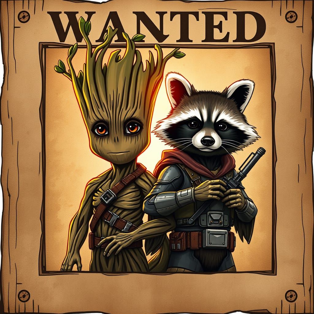 Determined Duo in Sun-Scorched Western Style