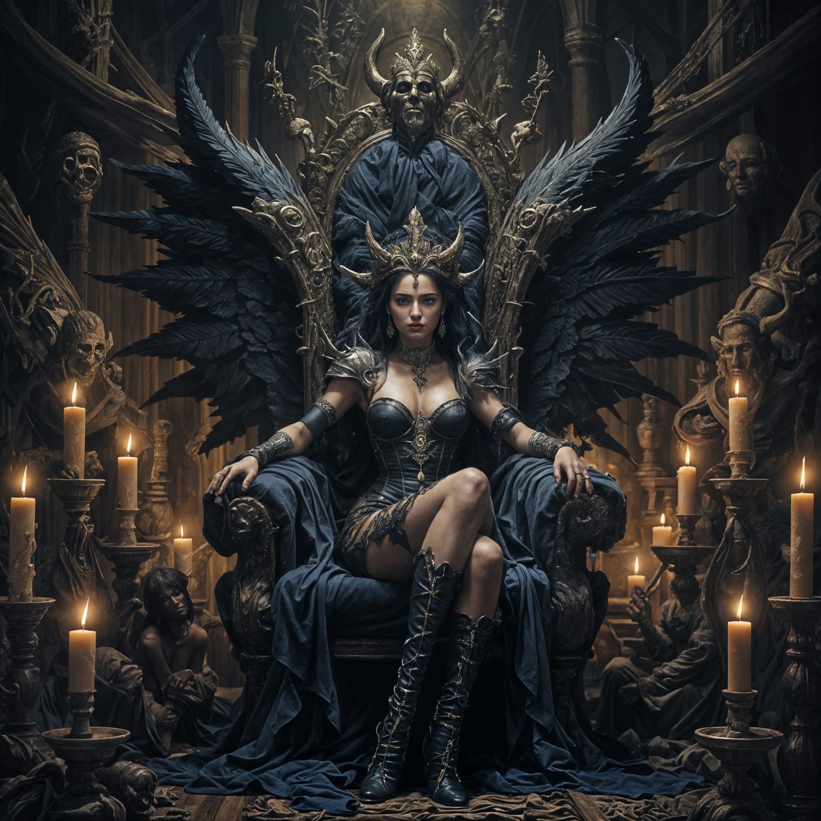 Alluring Succubus Digital Rendering