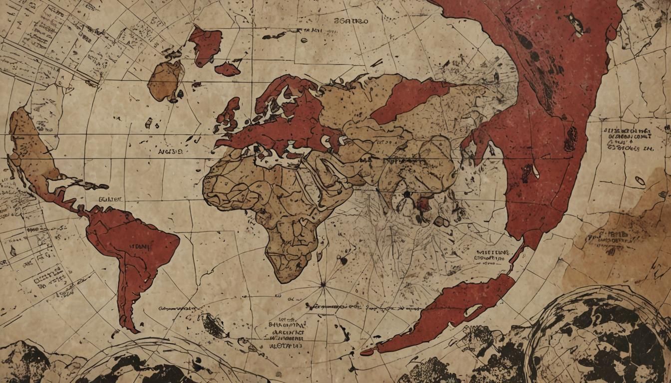 Retrofuturistic Martian Landscape in Comic Book Style