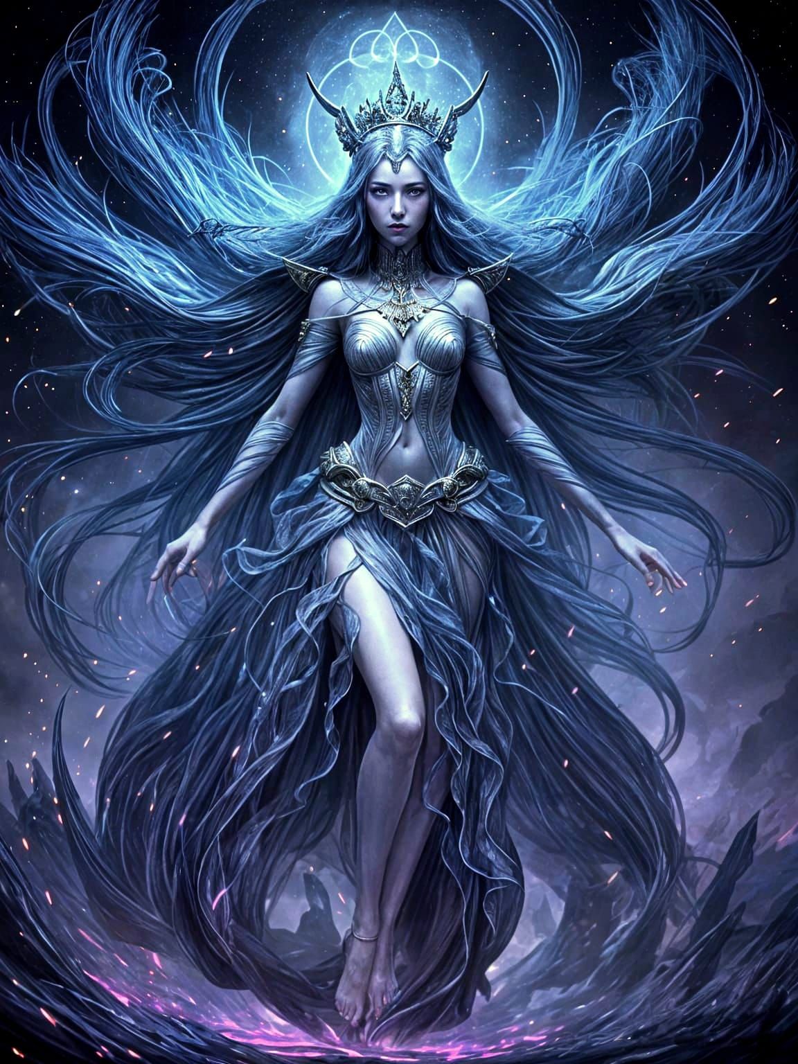 Goddess of Desire in Cosmic Landscape