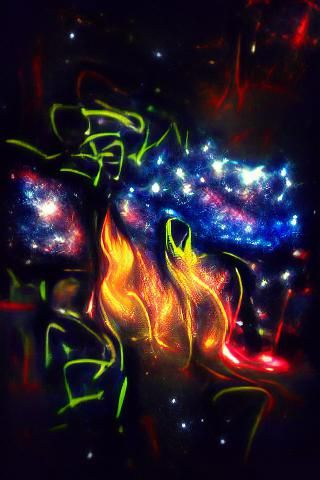 Abstract Flames: A Fiery Dance of Light