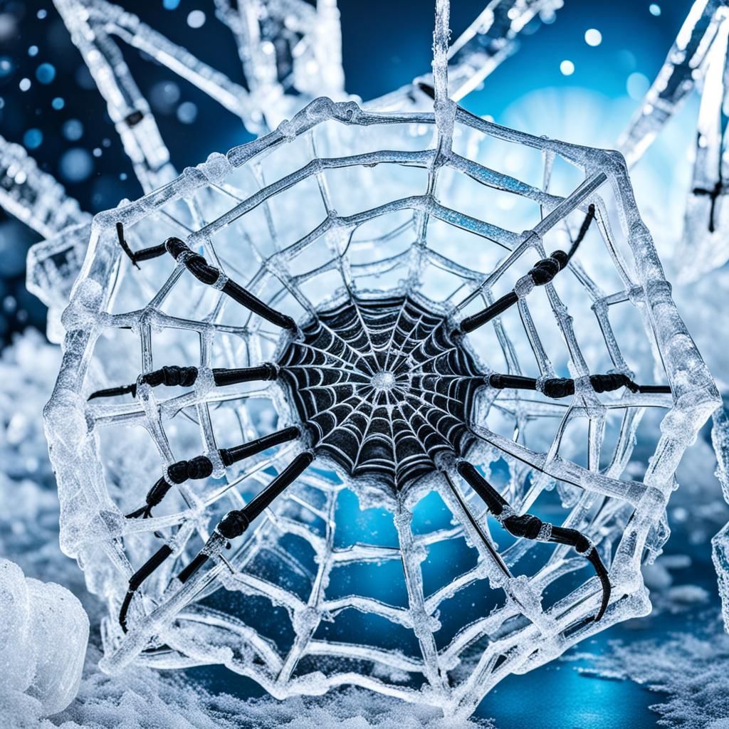 Icy Spiderweb Christmas Present