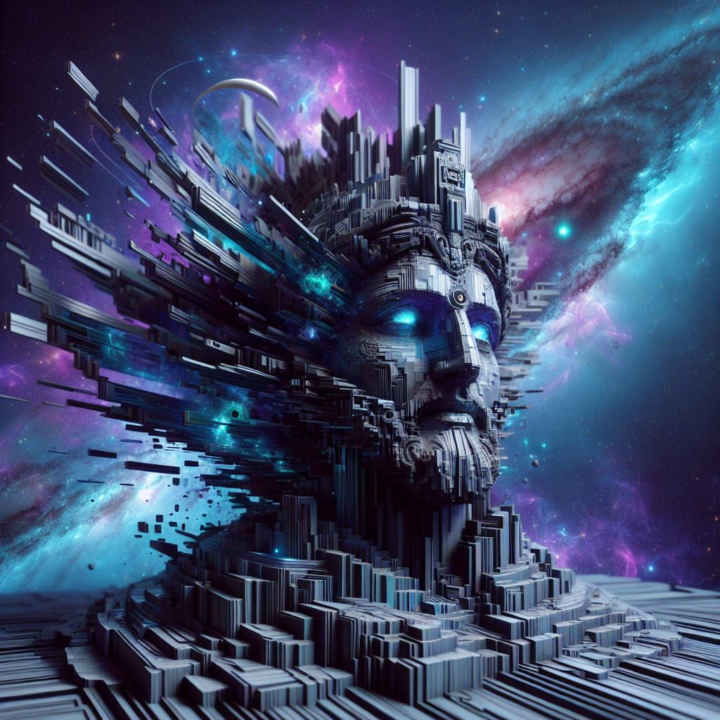 Cosmic Abstractionist Sculpture