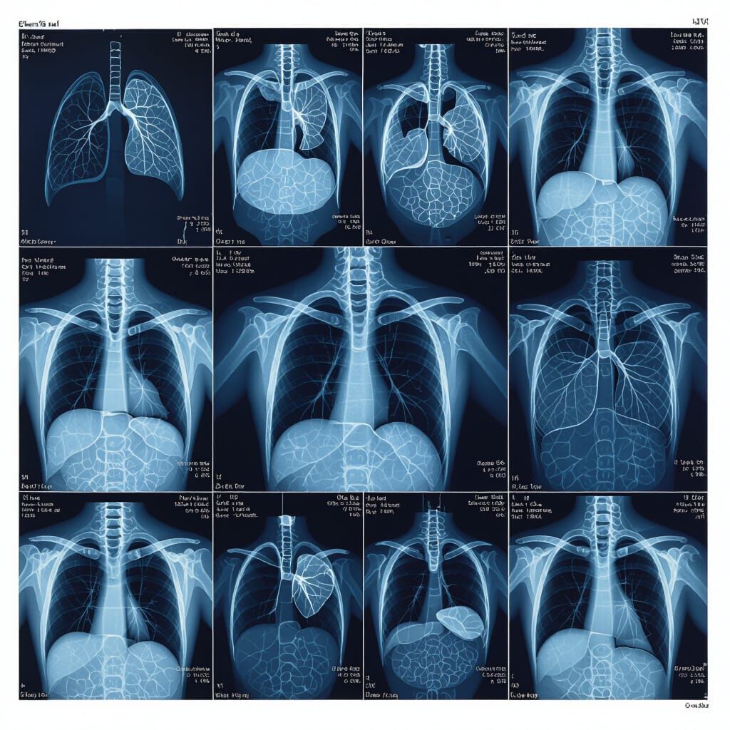 AI Generated Rare Lung Fibrosis Chest X-Ray Images
