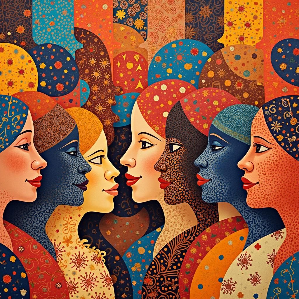 Interconnected Cultural Circles: A Vibrant Tapestry of Diver...