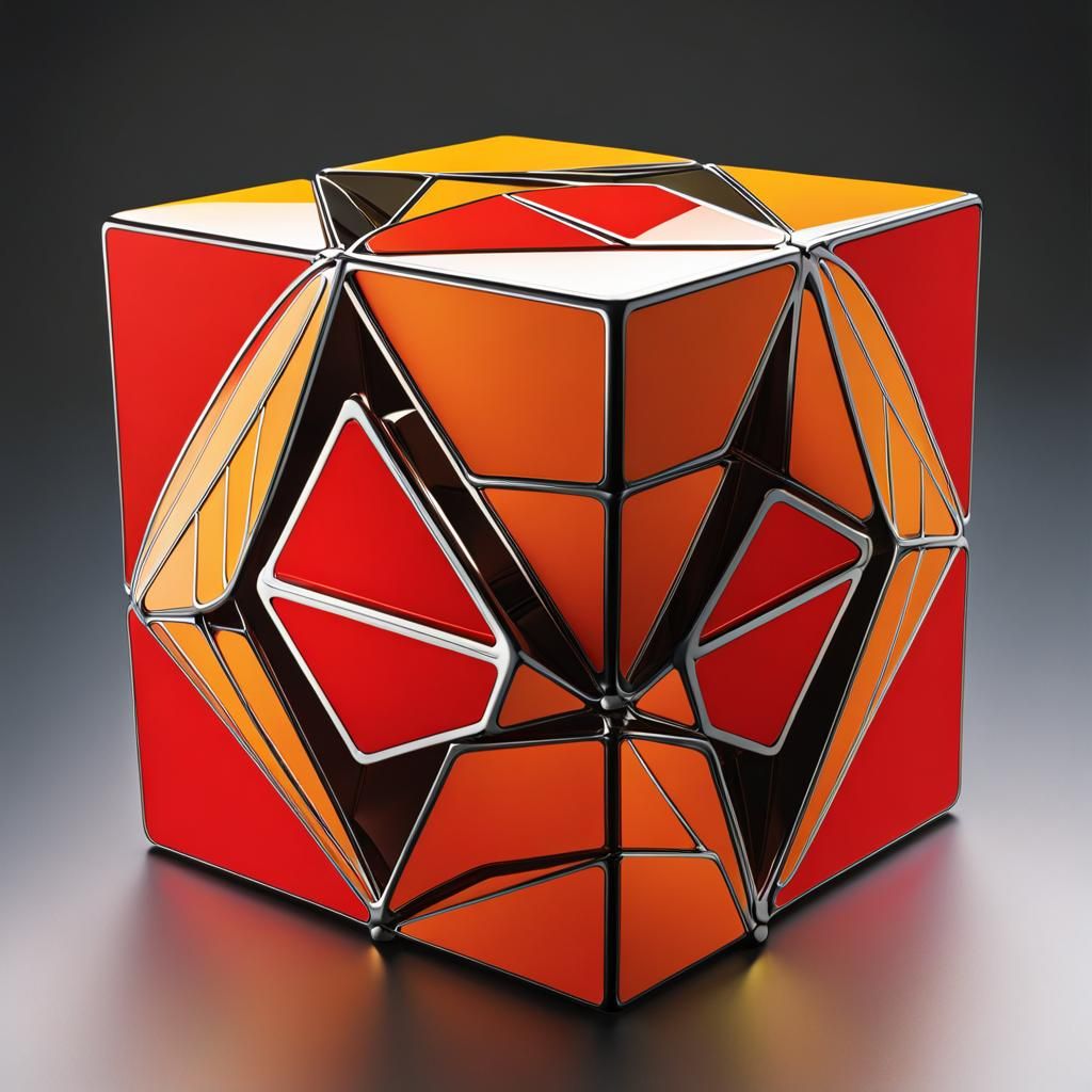 Cube Illustration: Exploring Geometric Characteristics