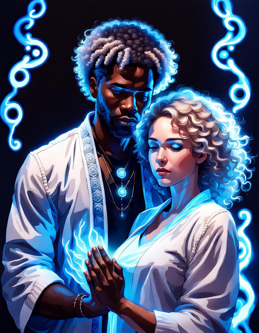 Reiki Master Healing with Neon Aura