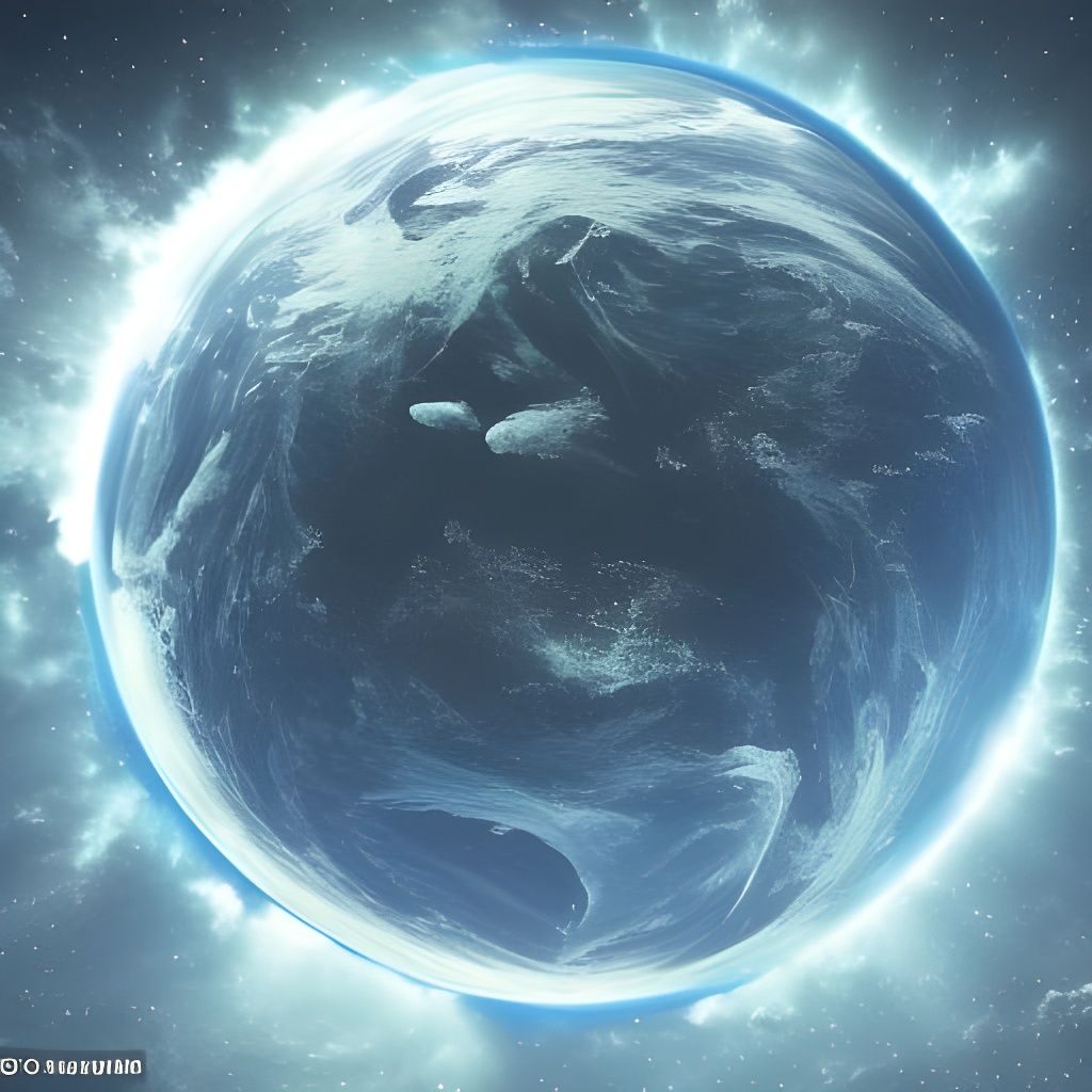 Blue Planet in Space: Digital Matte Painting