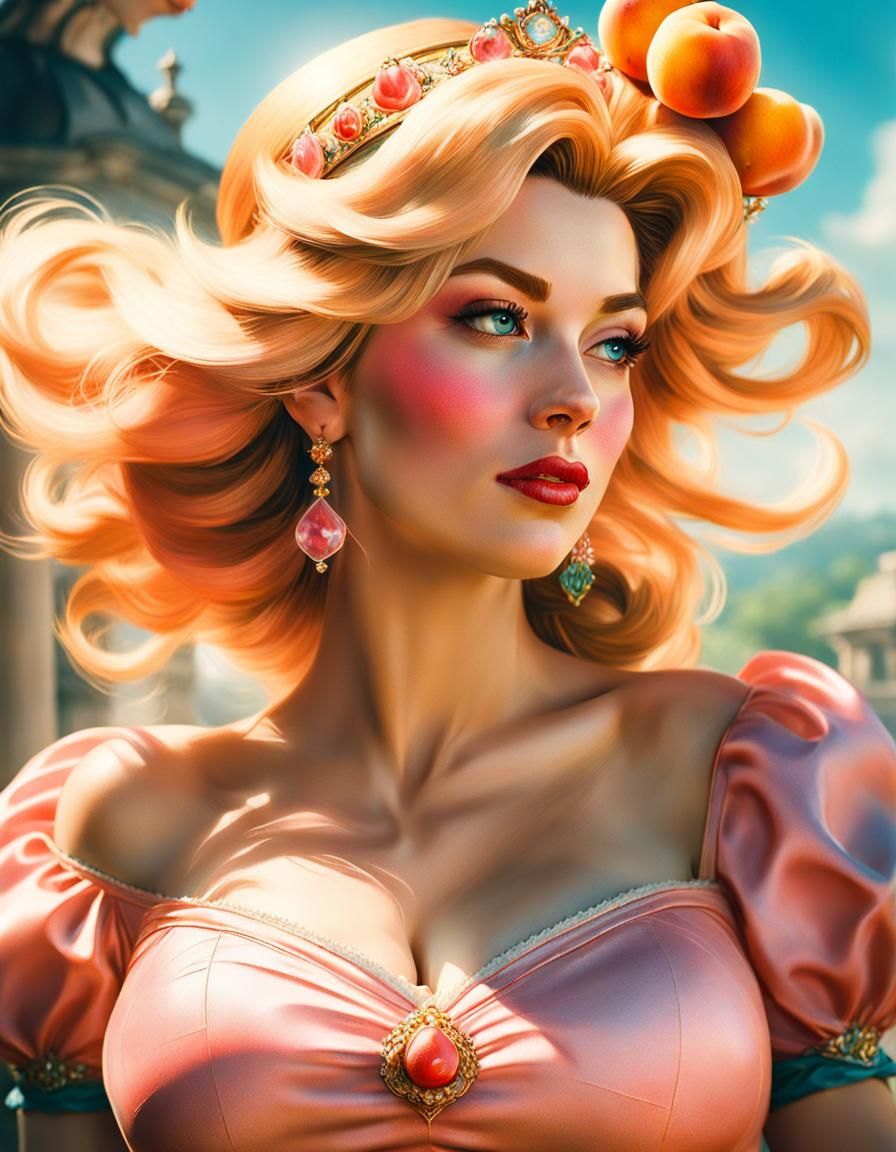 Princess Peach with a pregnant belly - 15