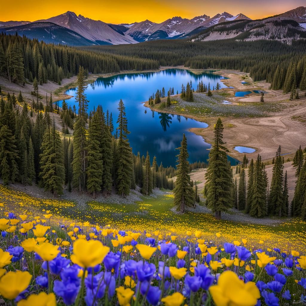 Deadman Lake Spring Super Bloom in California