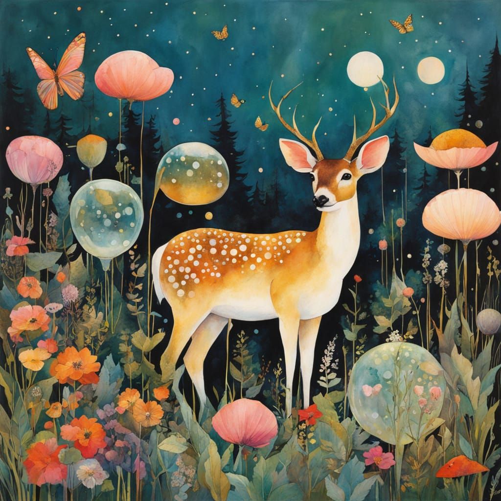 Majestic Lion in a Vibrant Savannah with Geometric Patterns...