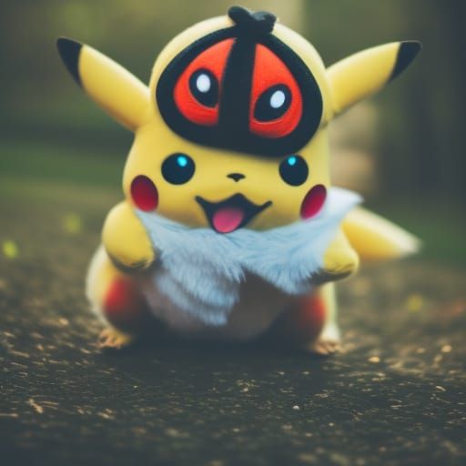 Pokemon in Professional Photography Style with Bokeh